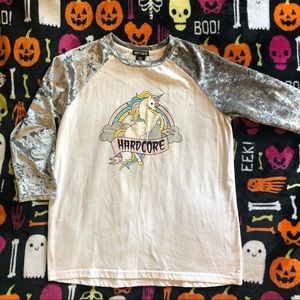Hardcore Metal Unicorn Tee (M)